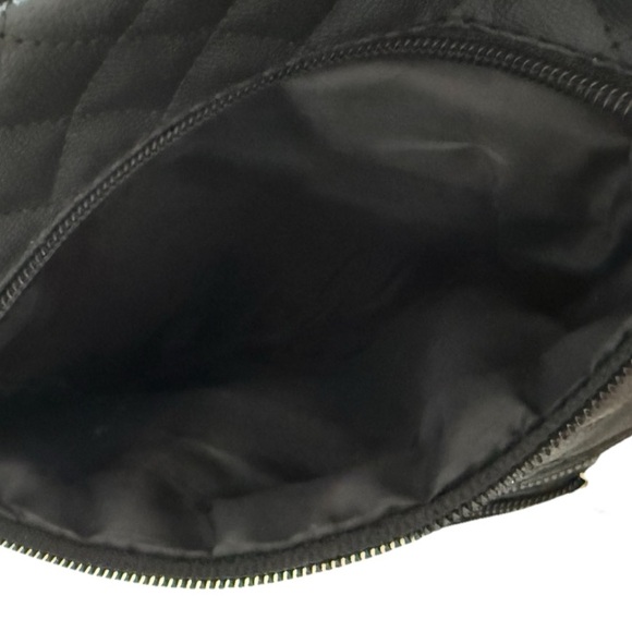 NIAGARA FALLS Crossbody Bag Pouch Unisex Black Faux Leather Red Maple Leaf - Picture 7 of 9